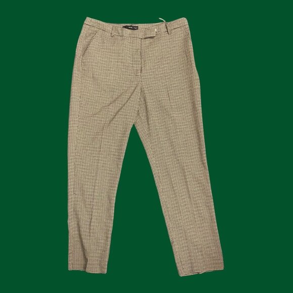 Mango MNG Houndstooth Ankle Pants – Women’s Size 10 – Tailored Trousers - Picture 3 of 11